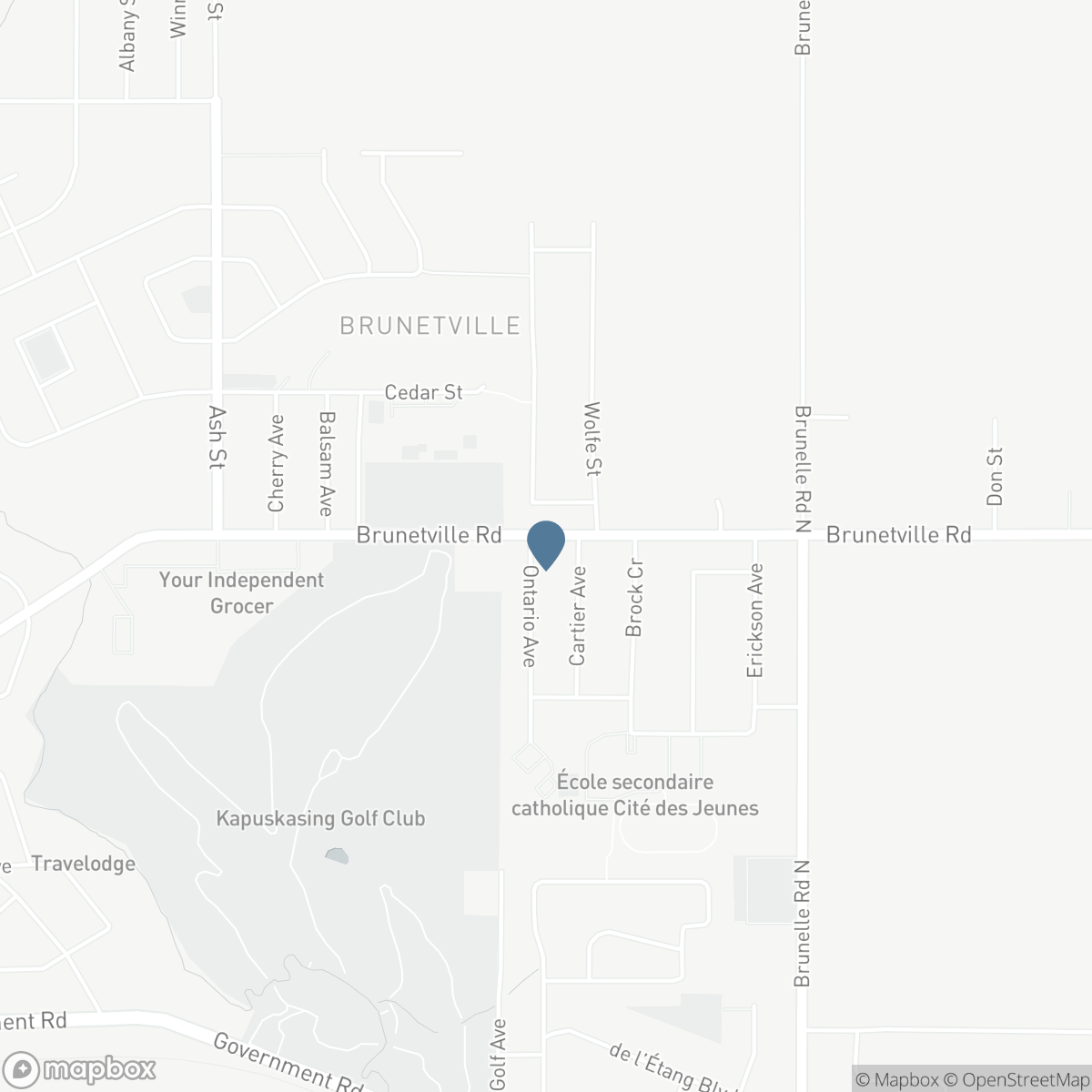 105 BRUNETVILLE ROAD, Kapuskasing, Ontario P5N 2G5